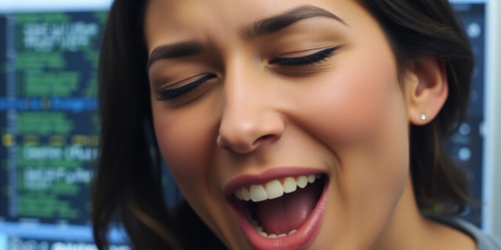 Singer practicing with an online coach.